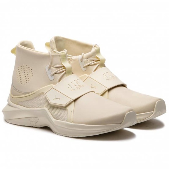 Puma Shoes - Puma X Fenty Rihanna Trainer Hi Leather Sneakers Shoes in Whisper White